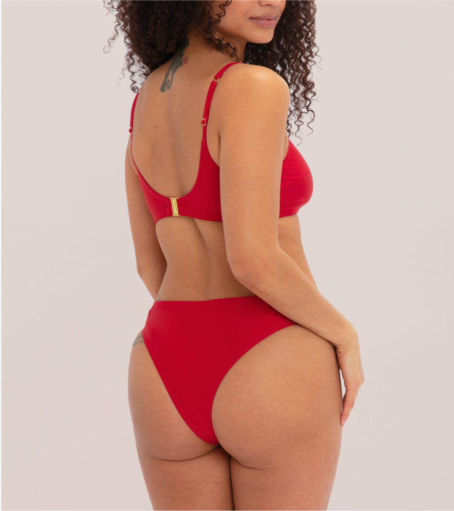 Bikinis menstruales - Brazilian - Rojo