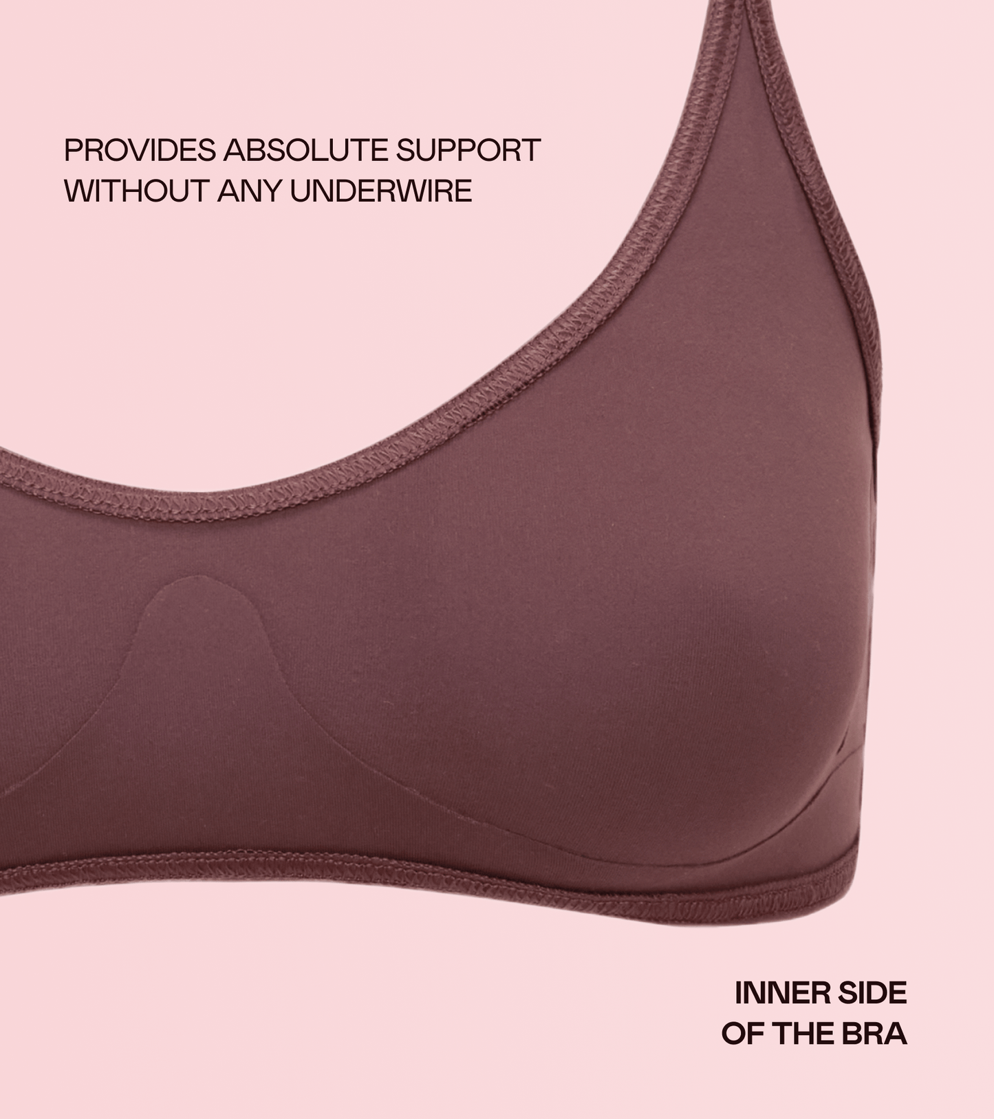 Aurora - Bonded Bra - Brown