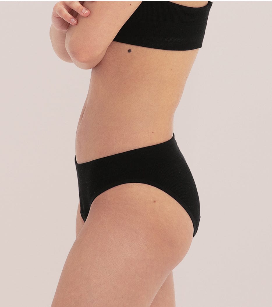 Seamless Ribbed Brief - Negro