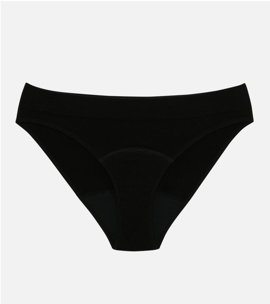 Seamless Ribbed Brief - Negro